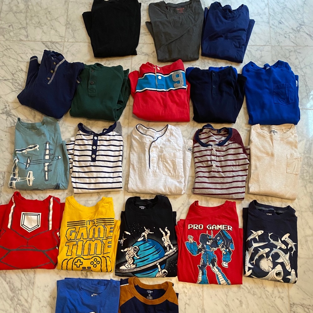Boys Long Sleeve Shirt Bundle of 20 EUC